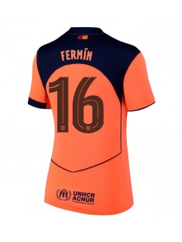 Billige Barcelona Fermin Lopez #16 Tredjedrakt Dame 2025-26 Kortermet